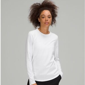 Lululemon Love Crewneck Long-Sleeve T-Shirt White Size 4